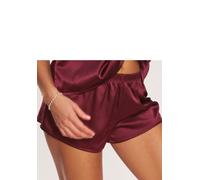 Panty LASCANA "Alana", Damen, Gr. 36, bunt (bordeauxrot), Obermaterial: 94% Seide, 6% Elasthan, weit, Unterhosen Panty, im edlen Shorty-Schnitt mit hohem Seidenanteil (68630730-36) bordeauxrot