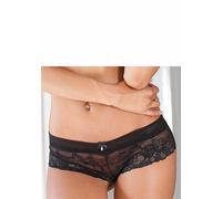 Panty LASCANA, Damen, Gr. 32/34, schwarz, Microfaser, Obermaterial: 80% Polyamid, 17% Elasthan, 3% Polyester, körpernah, Unterhosen Panty, aus weicher elastischer Spitze (667115-32) schwarz