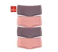Panty LASCANA, Damen, Gr. 36/38, beige (taupe, rosé), Jersey, Obermaterial: 92% Baumwolle, 8% Elasthan (LYCRA), unifarben, körpernah, Unterhosen Panty, aus elastischer Baumwoll-Qualität (310356-36) ta