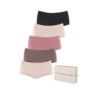 Panty LASCANA, Damen, Gr. 36/38, rosa (taupe, rose, beige, altrosa, schwarz), Single Jersey, Obermaterial: 95% Baumwolle, 5% Elasthan, unifarben, körpernah, Unterhosen Panty, aus Baumwolle, mit schöne