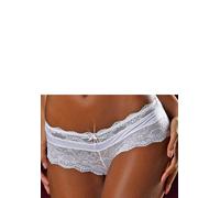 Panty LASCANA, Damen, Gr. 40/42, weiß, Spitze, Obermaterial: 90% Polyamid, 10% Elasthan, körpernah, Unterhosen Panty, aus Spitze (596900-40) weiß