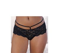 Panty LASCANA, Damen, Gr. 44/46, schwarz, Obermaterial: 88% Polyamid, 12% Elasthan, figurbetont, Unterhosen Panty, in aufregender Leo-Optik (74515035-44) schwarz