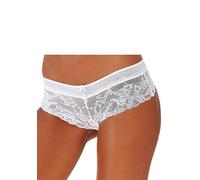 Panty LASCANA, Damen, Gr. 44/46, weiß, Microfaser, Obermaterial: 80% Polyamid, 17% Elasthan, 3% Polyester, körpernah, Unterhosen Panty, aus weicher elastischer Spitze (642934-44) weiß