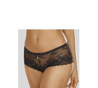 Panty LASCANA, Damen, Gr. 48/50, schwarz, Spitze, Obermaterial: 88% Polyamid, 6% Elasthan, 6% Polyester, Unterhosen, aus dezent transparenter Jacquardspitze mit edlem Perlenaccessoire (88237748-48) sc