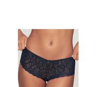 Panty LASCANA "Evita", Damen, Gr. 40/42, dunkelblau, Spitze, Obermaterial: 90% Polyamid, 10% Elasthan, Unterhosen Panty, aus leicht transparenter Spitze (28186536-40) dunkelblau
