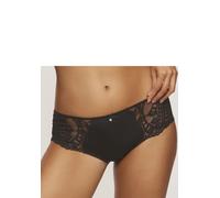 Panty LASCANA "Flora", Damen, Gr. 44/46, schwarz, Spitze, Obermaterial: 89% Polyamid, 11% Elasthan, Unterhosen Panty, mit feiner, leicht transparenter Spitze und edlem Accessoire (76828760-44)