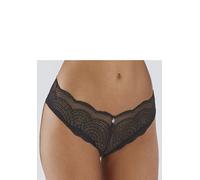 Lascana Panty Kira Damen Schwarz mit Spitze Gr. 36/38 88% Polyamid, 12% Elasthan