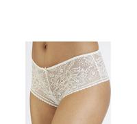 Panty LASCANA "Luciana", Damen, Gr. 40/42, beige (creme), Spitze, Obermaterial: 88% Polyamid, 12% Elasthan, Unterhosen Panty, aus feiner, dezent transparenter Spitze in blumiger Optik (95770930-40) cr