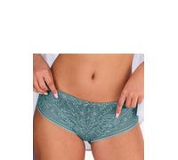 Panty LASCANA "Luciana", Damen, Gr. 44/46, blau (adriablau), Spitze, Obermaterial: 88% Polyamid, 12% Elasthan, Unterhosen Panty, aus feiner, dezent transparenter Spitze in blumiger Optik (41674122-44)