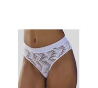 Panty LASCANA "Marla", Damen, Gr. 48/50, weiß, Spitze, Obermaterial: 91% Polyamid, 9% Elasthan, körpernah, Unterhosen Panty, aus graphischer Spitze (13402206-48) weiß