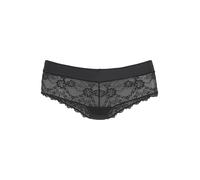 Panty LASCANA "Melissa", Damen, Gr. 44/46, schwarz, Obermaterial: 90% Polyamid, 10% Elasthan, Unterhosen Panty, aus feiner, floraler Spitze (54738306-44)