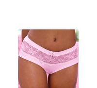 Panty LASCANA "Nina", Damen, Gr. 44/46, rosa, Obermaterial: 80% Polyamid, 20% Elasthan, Unterhosen Panty, mit transparenter Spitze vorne (91866716-44) rosa