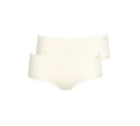 Panty LISCA "2er Pack Damen Panty Ines", Damen, Gr. 38, beige (cream), Spitze, Obermaterial: 95% Baumwolle CO. 5% Elasthan EL., Unterhosen Panty (96952048-38) cream