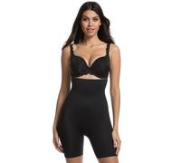 Panty MAGIC BODYFASHION "Maxi Hi-Bermuda", Damen, Gr. 4XL, schwarz, Obermaterial: 54% Polyamid, 46% Elasthan, unifarben, eng, Unterhosen Panty, Silikonbesatz an der Oberseite verhindert ein Einrollen