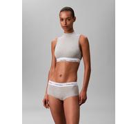 Panty "MODERN COTTON", Damen, Gr. XL (42), grau (grau heather), Jersey, Obermaterial: 53% Baumwolle, 35% Modal, 12% Elasthan, CALVIN KLEIN UNDERWEAR, meliert, körpernah, Unterhosen Panty, mit breitem