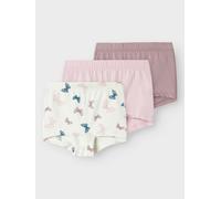 Panty NAME IT "NMFTIGHTS 3P JET STREAM BUTTERFLY NOOS", Mädchen, Gr. 110, 3 Stk., grün (jet stream), Jersey, Obermaterial: 95% Baumwolle, 5% Elasthan, unifarben, normal, Unterhosen Panty (38084658-110