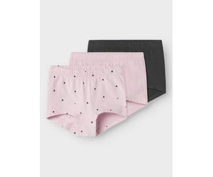 Panty NAME IT "NMFTIGHTS 3P WINSOME HEARTS NOOS", Mädchen, Gr. 86, 3 Stk., rosa (winsome orchid), Jersey, Obermaterial: 95% Baumwolle, 5% Elasthan, unifarben, Unterhosen Panty (49180250-86) winsome or