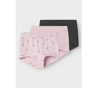 Panty NAME IT "NMFTIGHTS 3P WINSOME HEARTS NOOS", Mädchen, Gr. 98, 3 Stk., rosa (winsome orchid), Jersey, Obermaterial: 95% Baumwolle, 5% Elasthan, unifarben, Unterhosen Panty (49180250-98) winsome or