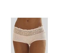 Panty NUANCE, Damen, Gr. 40/42, rosa (rosa, puder), Jersey, Obermaterial: 85% Baumwolle, 10% Polyamid, 5% Elasthan, körpernah, Unterhosen Panty, mit floralem Spitzenbund (52271655-40) rosa, puder