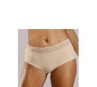 Panty NUANCE BY LASCANA, Damen, Gr. 48/50, braun (toffee), Microtouch, Obermaterial: 85% Polyamid, 15% Elasthan, körpernah, Unterhosen Panty, mit transparentem Bund und Zierschleife (77565114-48) toff