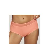 Panty NUANCE, Damen, Gr. 36/38, orange (pfirsich), Microtouch, Obermaterial: 85% Polyamid, 15% Elasthan, körpernah, Unterhosen Panty, mit transparentem Bund und Zierschleife (27401021-36) pfirsich