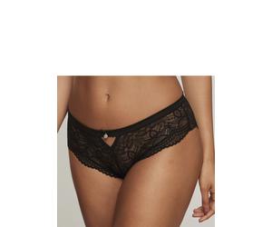 Panty NUANCE "Vivianna", Damen, Gr. 44/46, schwarz, Microfaser, Obermaterial: 85% Polyamid, 15% Elasthan, körpernah, Unterhosen Panty, rundherum aus transparenter Spitze (54813468-44) schwarz