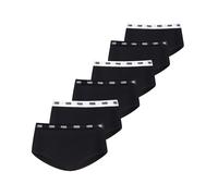 Panty PUMA "PUMA WOMEN COTTON MINI SHORTS 6P ECOM", Damen, Gr. XL, schwarz, Jersey, Obermaterial: 95% Baumwolle, 5% Elasthan, Unterhosen Panty (32020861-XL) schwarz