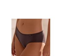 Panty S.OLIVER "Camille", Damen, Gr. 32/34, braun (schokolade), Microtouch, Obermaterial: 85% Polyamid, 15% Elasthan, körpernah, Unterhosen Panty, mit feiner Spitzenborte (50488842-32) schokolade
