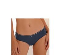 Panty S.OLIVER "Elina", Damen, Gr. 40/42, blau (dunkelblau), Microtouch, Obermaterial: 85% Polyamid, 15% Elasthan, Unterhosen Panty, mit dezentem Ringdetail vorne mittig (62414069-40) dunkelblau