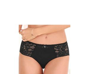 Panty S.OLIVER "Livie", Damen, Gr. 40/42, schwarz, Spitze, Obermaterial: 87% Polyamid, 13% Elasthan, Unterhosen Panty, mit zarter Jacquardspitze und feinem Soft-Mesh (95829943-40) schwarz
