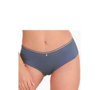 Panty S.OLIVER "Pauline", Damen, Gr. 36/38, blau (jeansblau), Spitze, Obermaterial: 81% Polyamid, 19% Elasthan, Unterhosen Panty, aus feiner Spitze und weichem Microtouch-Material (16263458-36) jeansb