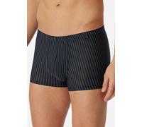 Panty SCHIESSER "Long Life Soft", Herren, Gr. 6, blau (001, blauschwarz), Single Jersey, Obermaterial: 85% Modal, 10% Elasthan, 5% Polyester, gestreift, körpernah, Unterhosen Panty, reduzierte Pilling