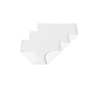 Panty SCHIESSER "Panty 3er Pack", Damen, Gr. S, weiß (weiß, weiß, weiß), Obermaterial: 50% Baumwolle CO. 40% Polyamid PA. 10% Elasthan EL., Unterhosen Panty (86319949-S) weiß, weiß, weiß