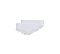 Skiny Damen Cheeky Panty DP - 2er-Pack Classic Cotton, Spitze, Baumwoll-Stretch, Weiß