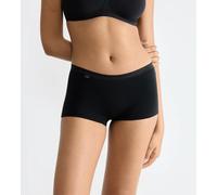 Panty SLOGGI "Basic+ Short", Damen, Gr. 42, schwarz, Single Jersey, Obermaterial: 95% Baumwolle, 5% Elasthan, körpernah, Unterhosen Panty, Cotton-Mix, sportiver-Look (98351358-42) schwarz