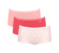 Panty SLOGGI "GO Crush", Damen, Gr. S, rosa (rot, light combination), Single Jersey, Obermaterial: 95% Baumwolle, 5% Elasthan, körpernah, Unterhosen Panty, mit Spitzendetails, Cotton-Mix (90580949-S)