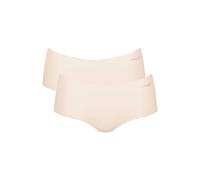 Panty SLOGGI "Panty Zero Microfiber Shorts 2.0 2er Pack", Damen, Gr. XL, beige (creme), Obermaterial: 76% Polyamid PA. 24% Elasthan EL., Unterhosen Panty (97508008-XL) creme