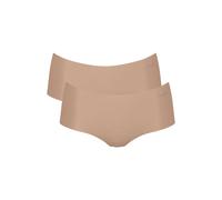 Panty SLOGGI "Panty Zero Microfiber Shorts 2.0 2er Pack", Damen, Gr. XS, beige (nude), Obermaterial: 76% Polyamid PA. 24% Elasthan EL., Unterhosen Panty (68853023-XS) nude