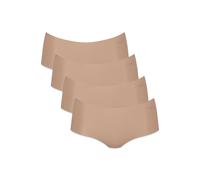 Panty SLOGGI "Panty Zero Microfiber Shorts 2.0 4er Pack", Damen, Gr. L, beige (nude), Obermaterial: 76% Polyamid PA. 24% Elasthan EL., Unterhosen Panty (14938253-L) nude