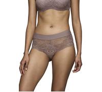 Panty TRIUMPH "Body Make-Up Illusion Lace", Damen, Gr. 40, grau (pigeon grau), Microtouch, Obermaterial: 80% Polyamid, 20% Elasthan. Spitze: 92% Polyamid, 8% Elasthan, leicht glänzend, unifarben, körp