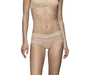 Panty TRIUMPH "Body Make-Up Illusion Lace", Damen, Gr. 46, beige, Microtouch, Obermaterial: 80% Polyamid, 20% Elasthan. Spitze: 92% Polyamid, 8% Elasthan, leicht glänzend, unifarben, körpernah, Unterh