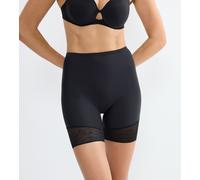 Panty TRIUMPH "Comfort Contour Mid-Thigh Panty", Damen, Gr. S, schwarz, Microtouch, Obermaterial: 56% Polyamid, 44% Elasthan, körpernah, Unterhosen Panty, flache formende Spitze (43082155-S) schwarz
