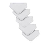 Panty URBAN CLASSICS "Urban Classics Ladies Basic Cotton Brazilian 5-Pack", Damen, Gr. L, weiß, weiß, weiß, weiß, weiß, 95% Baumwolle, 5% Elasthan, unifarben, Unterhosen Panty (92274941-L) weiß, weiß,
