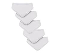 Panty URBAN CLASSICS "Urban Classics Ladies Basic Cotton Brazilian 5-Pack", Damen, Gr. M, weiß, weiß, weiß, weiß, weiß, 95% Baumwolle, 5% Elasthan, unifarben, Unterhosen Panty (92274941-M)