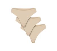 Panty URBAN CLASSICS "Urban Classics Ladies Lasercut Tanga 3-Pack", Damen, Gr. XS, nude, nude, nude, 80% Nylon, 20% Elasthan, unifarben, Unterhosen Panty (57782144-XS) nude, nude, nude
