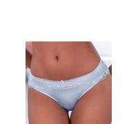 Panty VIVANCE "Anisa", Damen, Gr. 36/38, silber (hellblau), Spitze, Obermaterial: 86% Polyamid, 14% Elasthan, Unterhosen Panty, mit blumiger Spitze und feiner Zierschleife (21638636-36) hellblau