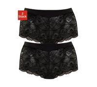 Panty VIVANCE, Damen, Gr. 44/46, schwarz, Spitze, Obermaterial: 92% Polyamid, 8% Elasthan (LYCRA). Spitze: 90% Polyamid, 10% Elasthan, unifarben, körpernah, Unterhosen Panty, weiches Microfaser Bündch
