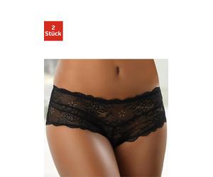 Panty VIVANCE "Premium Dessous", Damen, Gr. 44/46, 2 Stk., schwarz, Spitze, Obermaterial: 90% Polyamid, 10% Elasthan, körpernah, Unterhosen Panty, im attraktiven Doppelpack aus edler Spitze (454545-44