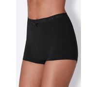 Panty WÄSCHEPUR, Damen, Gr. 42, 2 Stk., schwarz, 95% Baumwolle, 5% Elasthan, Unterhosen Panty, Topseller (23207358-42) schwarz