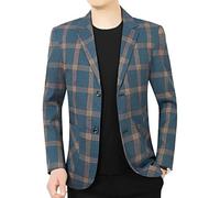 PANVER Anzug Jacke Männer Hochzeit Bankett Temperament Mode Blazer Regular Fit Casual Einzigartig Übergangsjacke Herren G-Green XL